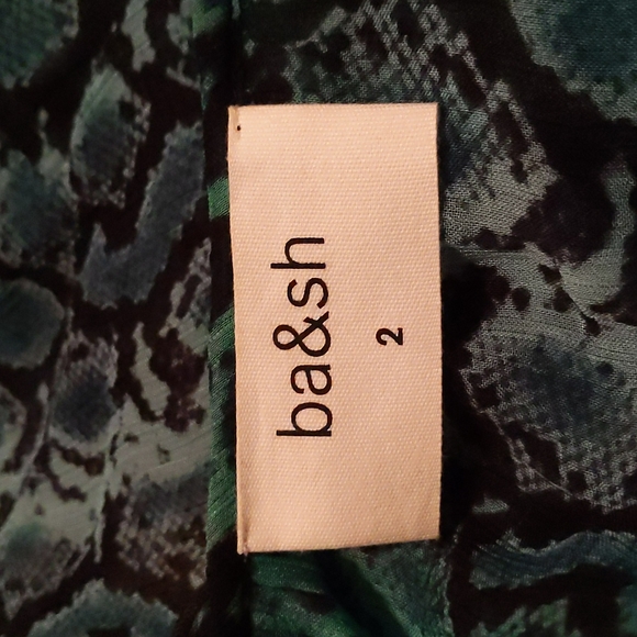 Ba&sh Rick Ruffled Animal Print Top - Picture 4 of 4